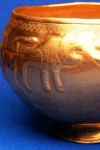 Golden bowl with images of lions (Vanadzor, 2nd millennium BC)