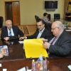 From left to right rector of Don State Technical University  B. Meskhi, L. Batiev, executive director of the Armenian community S. Sayadov, deputy director of YSU IAS M. Hovhannisyan, YSU rector, dire